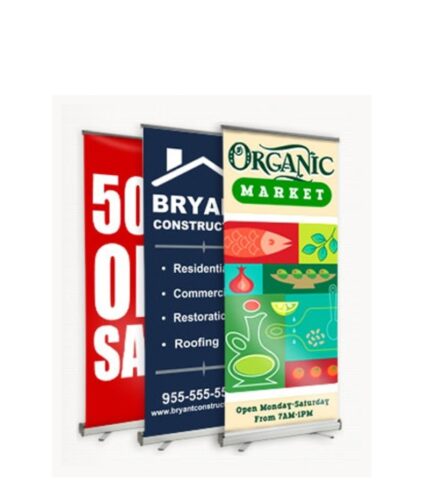 Retractable Roll Up Banner Stands & Printing Service
