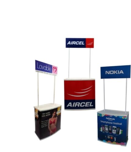 Pop Up Promotional Table Counter - Fold-able & Portable